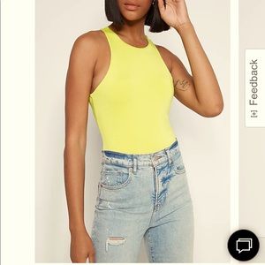 Green Body Contour Double Layer High Neck Thong Bodysuit Express